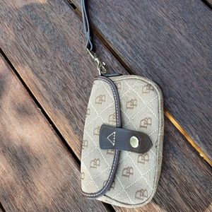 Dooney & Bourke Signature Quilt Flap Wristlet